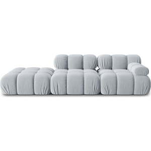 Světle modrá sametová pohovka 282 cm Bellis – Micadoni Home obraz