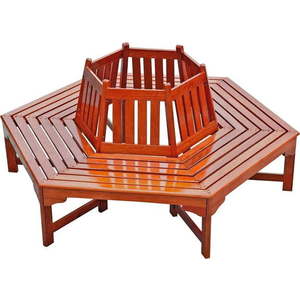 Hnědá dřevěná zahradní lavice Ontario – Garden Pleasure obraz