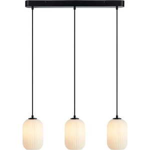 Černo-bílé závěsné svítidlo se skleněným stínidlem 14x72 cm Cava – Markslöjd obraz