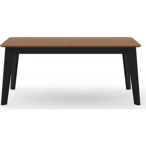 Rozkládací jídelní stůl s deskou v dekoru ořechového dřeva v přírodní barvě 100x180 cm Shadow – TemaHome obraz