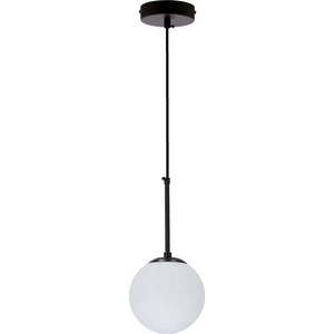 Černé závěsné svítidlo se skleněným stínidlem ø 15 cm Pompei – Candellux Lighting obraz