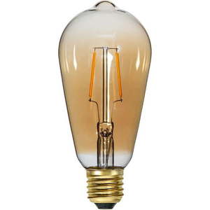 Teplá LED filamentová žárovka E27, 1 W Plain Amber – Star Trading obraz