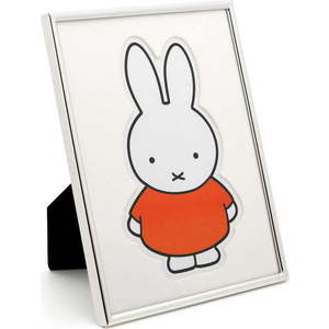 Kovový stojací/na zeď rámeček ve stříbrné barvě 15x20 cm Miffy – Zilverstad obraz