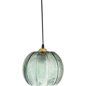 Zelené závěsné svítidlo se skleněným stínidlem ø 22 cm Adar – Bloomingville obraz