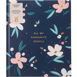 Adresář s lepicími štítky Busy B Navy Blush, 104 stran obraz