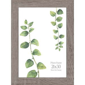 Šedý nástěnný rámeček Styler Narvik, 27 x 36 cm obraz