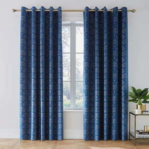 Modré závěsy v sadě 2 ks 229x168 cm Art Deco Pearl - Catherine Lansfield obraz