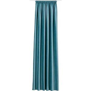 Tyrkysový sametový závěs 140x260 cm Novara – Mendola Fabrics obraz
