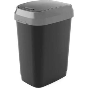 Černý odpadkový koš 25 l Dual Swing Bin M – KIS obraz