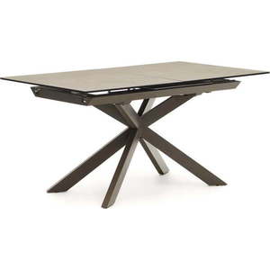 Hnědý rozkládací jídelní stůl s keramickou deskou 90x160 cm Atminda – Kave Home obraz