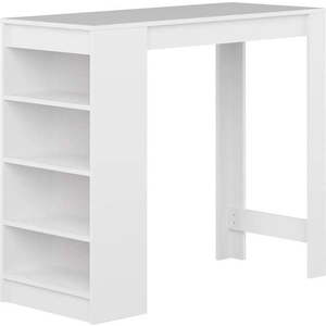 Bílý barový stůl 115x50 cm Aravis - TemaHome obraz