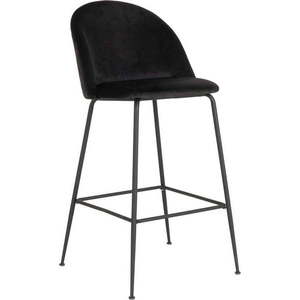 Černé sametové barové židle v sadě 2 ks 108 cm Lausanne – House Nordic obraz