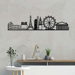 Kovová nástěnná dekorace 120x29 cm Cities – Wallity obraz