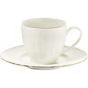 Sada 6 porcelánových šálků na kávu s podšálkem Kutahya Café, 200 ml obraz