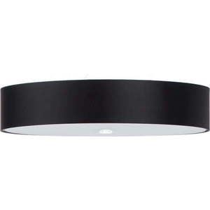 Černé závěsné svítidlo s textilním stínidlem ø 80 cm Herra – Nice Lamps obraz