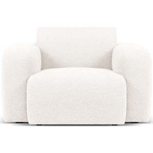 Bílé křeslo z textilie bouclé Molino – Micadoni Home obraz