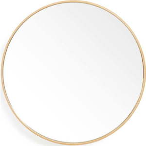 Nástěnné zrcadlo s rámem z dubového dřeva Wireworks Glance, ø 45 cm obraz