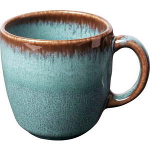 Tyrkysovo-hnědý kameninový šálek Villeroy & Boch Like Lave, 190 ml obraz