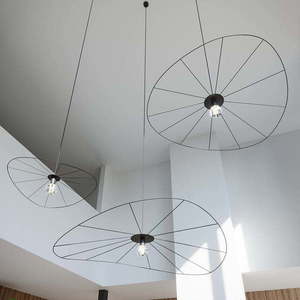 Černé závěsné svítidlo ø 110 cm Elliot – Nice Lamps obraz