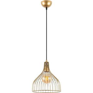 Závěsné svítidlo ve zlaté barvě s kovovým stínidlem ø 25 cm Cafu – Opviq lights obraz