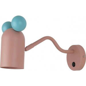 Světle modro-růžové nástěnné svítidlo ø 8 cm Mouse – GTV obraz