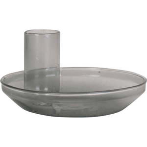 Šedý skleněný svícen PT LIVING Tub obraz