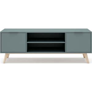 TV stolek šedozelený 140x53x40 cm Pisco – Marckeric obraz