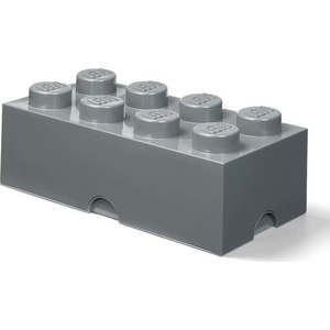 Dětský tmavě šedý úložný box LEGO® Rectangle obraz