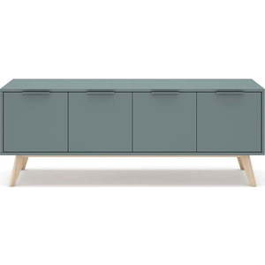 TV stolek šedozelený 140x53x40 cm Pisco – Marckeric obraz