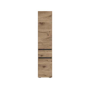 Vysoká úzká koupelnová skříňka v dekoru dubu v přírodní barvě 38x180 cm Wisla – Støraa obraz