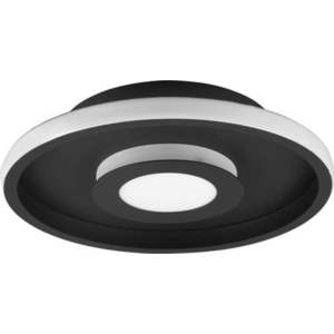 Matně černé kovové LED stropní svítidlo ø 30 cm Ascari – Trio obraz