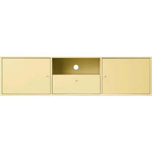 Světle žlutý TV stolek 161x42 cm Mistral – Hammel Furniture obraz