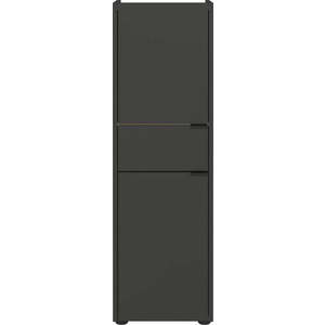Antracitová vysoká koupelnová skříňka 34x111 cm Forano – Germania obraz