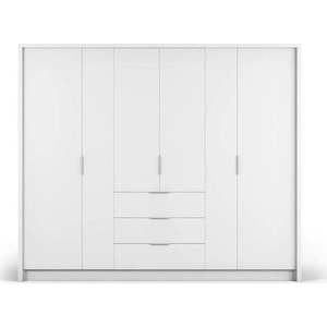 Bílá šatní skříň 255x217 cm Wells - Cosmopolitan Design obraz