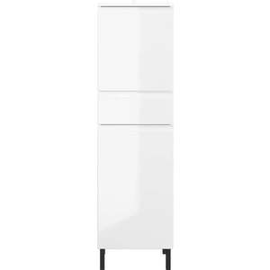 Bílá vysoká koupelnová skříňka 34x120 cm Salinas - Germania obraz