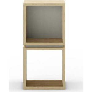Knihovna v dekoru dubu v zeleno-přírodní barvě 32x66 cm Lofty – Marckeric obraz