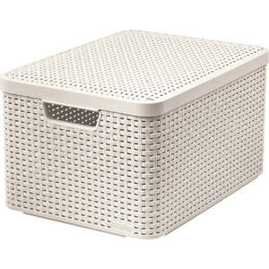 Krémový plastový úložný box s víkem 33x44, 5x25 cm Style – Curver obraz