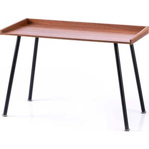 Pracovní stůl s deskou v dekoru ořechového dřeva 52x115 cm Missa – Homede obraz