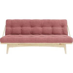 Růžová manšestrová rozkládací pohovka 190 cm Folk – Karup Design obraz
