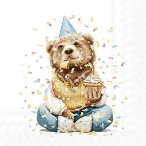Papírové ubrousky v sadě 20 ks Happy Teddy - IHR obraz