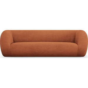 Oranžová pohovka z textilie bouclé 230 cm Essen – Cosmopolitan Design obraz
