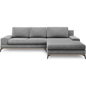 Šedá rozkládací rohová pohovka Windsor & Co Sofas Planet, pravý roh obraz