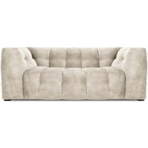 Béžová sametová pohovka Windsor & Co Sofas Vesta, 208 cm obraz