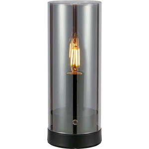 Černá stolní lampa se skleněným stínidlem (výška 23 cm) Post – Markslöjd obraz