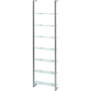 Kovová police ve stříbrné barvě 46 cm Cubic – Spinder Design obraz