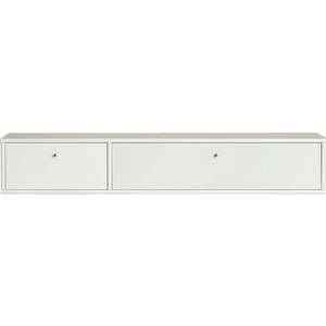 Bílý TV stolek 136x22 cm Mistral – Hammel Furniture obraz