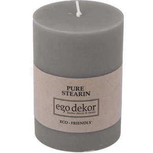 Šedá svíčka Eco candles by Ego dekor Friendly, doba hoření 37 h obraz