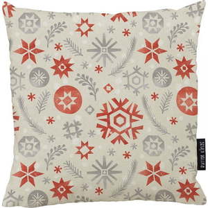 Vánoční polštář s bavlněným povlakem Butter Kings Snowflake Frost, 45 x 45 cm obraz