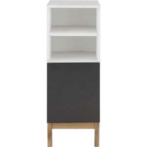 Bílo-černá nízká koupelnová skříňka 30x86 cm Mirza - Støraa obraz
