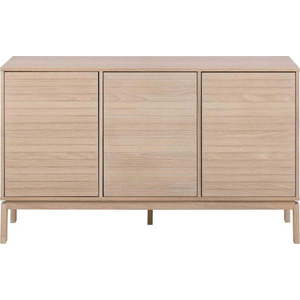 Nízká komoda v dekoru dubu v přírodní barvě 135x80 cm Linley – Actona obraz